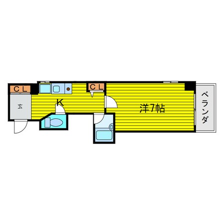 谷町四丁目駅 徒歩3分 4階の物件間取画像